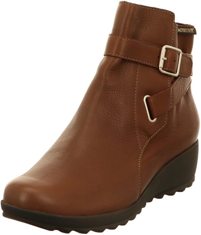 Mephisto Ariane Leather Ankle Boots for Women Brown (5 UK