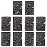 X-Plore Gear Survival Kit Folding Credit Card Knife 10 Pack | Pocket Friendly, Sharp Tactical Knife With Safety Locks | For Slicing, Cutting, Emergencies, Camping, Trips Outdoor Sports, Travel & More