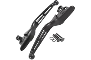 Riloer Long Brake Clutch Hand Levers, Clutch and Brake Lever Set, Compatible with Harley-Davidson Touring and Trike 2008-2013