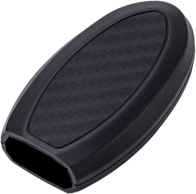 Happyit Car Key Case Cover Carbon Fiber Pattern Soft Silicone for Nissan Teana X-Trail Qashqai Livina Sylphy Tiida Sunny March Murano Geniss Juke Almera Kicks Pathfinder Note Infiniti - Image 3