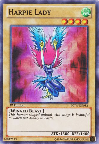 Yu-Gi-Oh! - Harpie Lady (LCJW-EN082) - Legendary Collection 4: Joey's World - 1st Edition - Super Rare