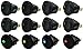 yueton 12pcs Car Truck Rocker Round Toggle LED Switch On-Off Control, Blue, Green, Yellow, Red primary