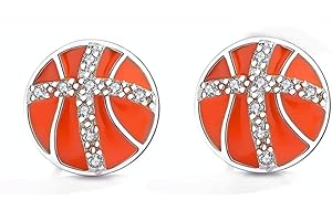 MALL OF STYLE Basketball Earrings - Football Earrings for Women - Soccer Earrings - Football, Baseball Earrings