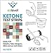 EZ Level 100 Ketone Test Strips For Diabetics Paleo Ketogenic Low Carb Dieters (100 Count)
