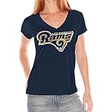 Los Angeles Rams NFL Women's Team Logo V-neck T-shirt