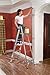 Werner 356 stepladders, 6-Foot, Silver/Green, No Size, No Color