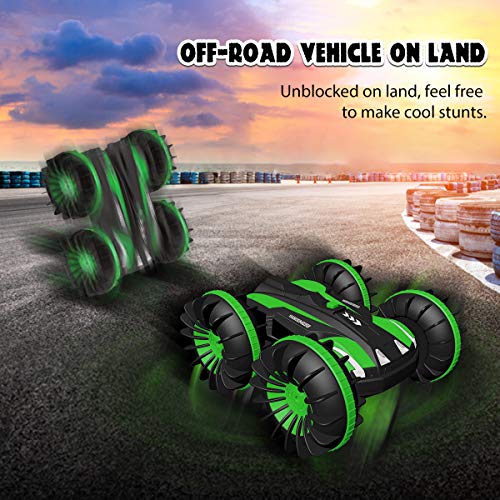 Joyfun Toys for 5-10 Year Old Boys Amphibious RC Car for Kids 2.4 GHz Remote Control Boat Waterproof - //coolthings.us