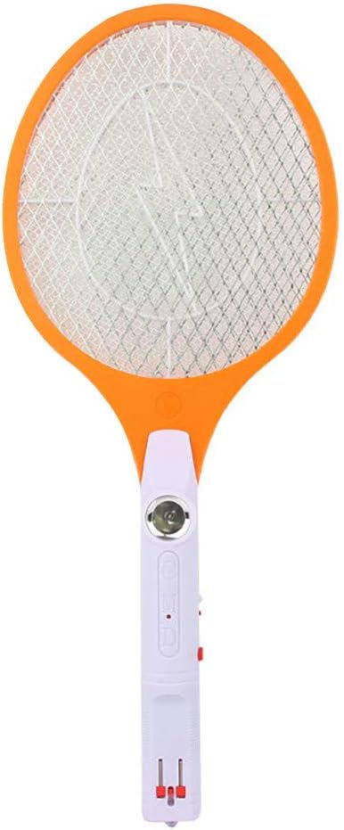 fang FANS The Executioner Fly Swatter Wasp Bug Mosquito Swatter, Mosquito Killer Electric Tennis Bat Handheld Racket Insect Fly Bug Wasp Swatter. (Orange)