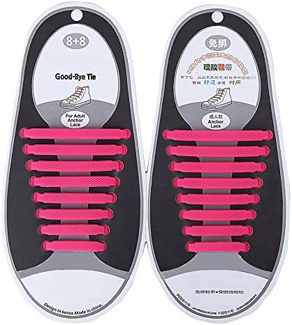 Kids/Adults Tieless Elastic Silicone No Tie Shoelace Shoe Laces for Shoes Boots