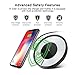 Qi Fast Wireless Charger Charging Pad Stand for Apple iPhone XS/XS MAX/XR/X, iPhone 8/8 Plus, Samsung Galaxy Note 8/S9/S9 Plus/S8/S8 Plus/S7/S7 Edge, Nexus 7 and All Qi-Enabled Devices [Smart Light]