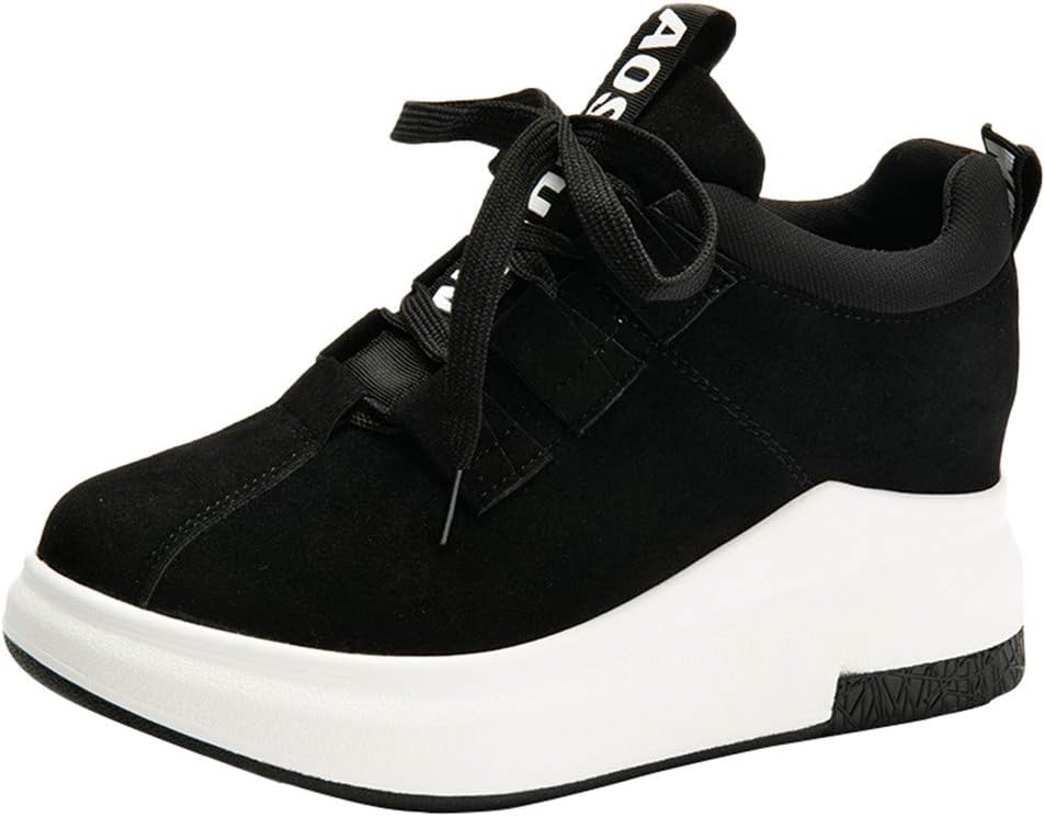 Women Thick Sole High Platform Sneaker Comfortable Breathable Casual Sport Shoes Athletic Shoes