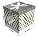 EndlessArtUS Gift Box Sienna 9x9x9 Pop up in Seconds Comes with Decorative Ribbon Mounted on The lid A Gift Tag and Tissue Paper - No Glue or Tape Required