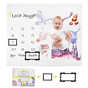 harry potter baby month blanket