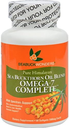 2Pack! Seabuck Wonders Sea Buckthorn Omega 7 Complete - 500 mg - 60 Softgels