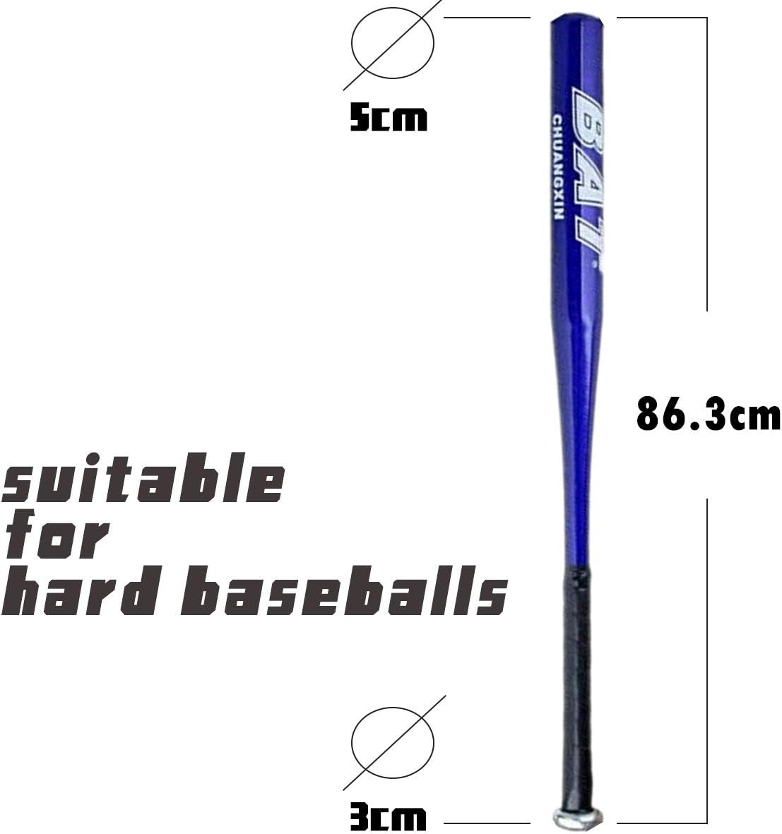 34 Inch Aluminium Baseball Bat Blue Baseball Bat Bar Stick Metal Waterproof Anti Slip Handle Light Long Large for Training Practise - Image 4