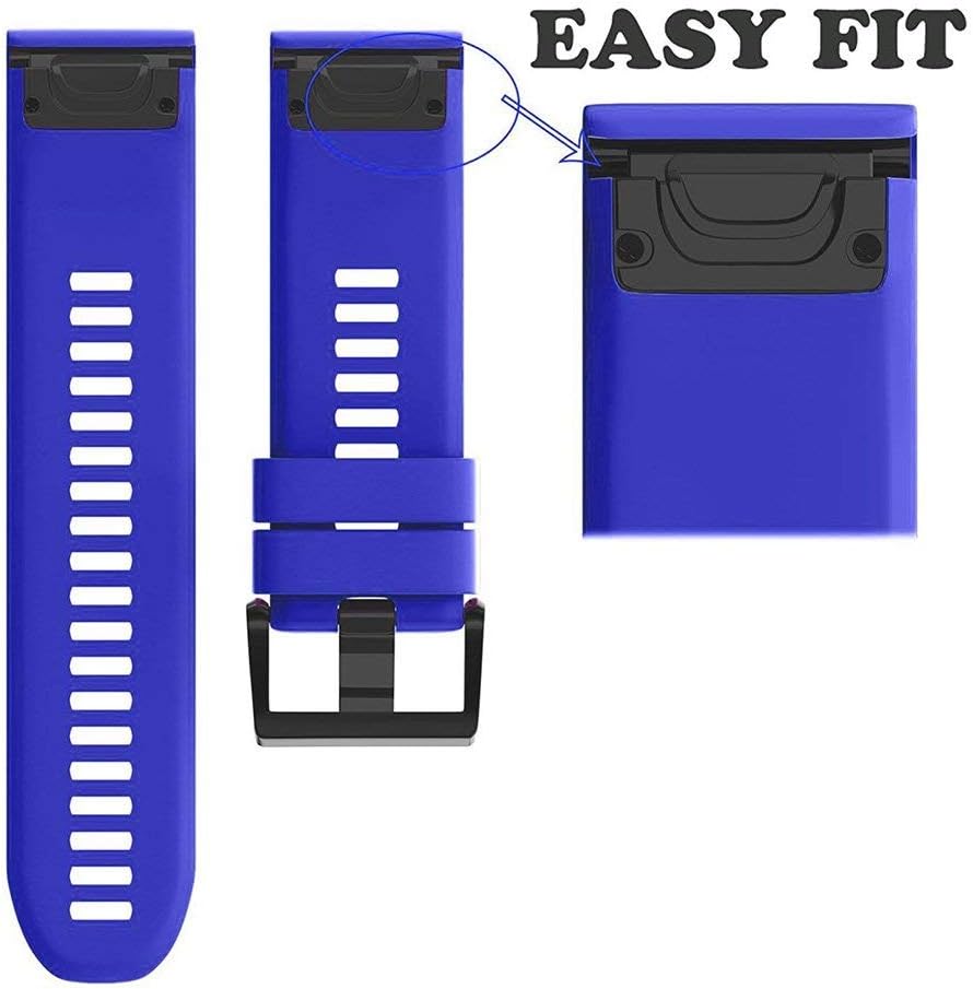 NotoCity for Garmin Fenix 6x/6x Pro/5x/5x Plus/7x/7x Pro Strap, Quickfit 26mm Watch Strap for Fenix 8 51mm/Fenix 3/3 HR - Image 3