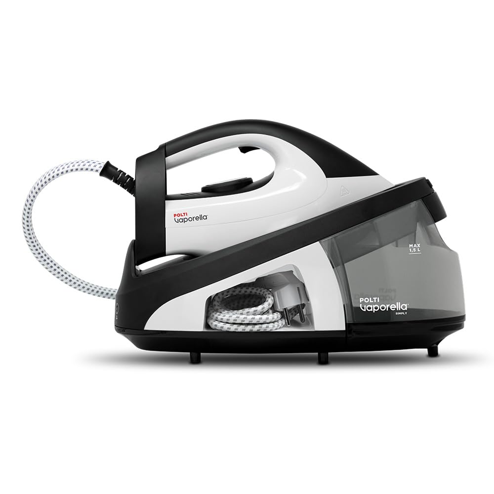 Polti Vaporella Simply VS20.20 Steam Generator Iron with Detachable 1.5L Water Tank, Max Pump 6.5 Bar