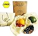 Beeswax Reusable Wrap - 5 Pack Made With 100% Organic Cotton - Plastic Free Food Storage - Eco-Friendly, Sustainable & Biodegradable