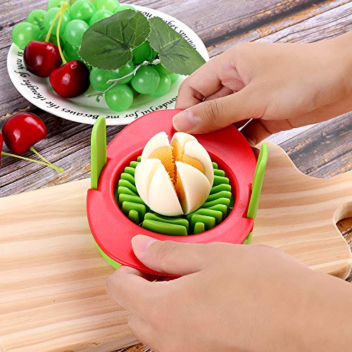 Beaverve Egg Slicer, 3 In 1 Multifunctional Hard Boiled Egg Slicers
