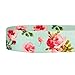 Blueberry Pet Spring Scent Inspired Rose Print Martingale Safety Training Dog Collar, Turquoise, Medium, Heavy Duty Adjustable Collars for Dogs