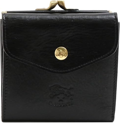 Amazon イルビゾンテ Il Bisonte メンズ レディース 財布 3つ折り財布 がま口小銭入れ付 C0423 Vacchetta 並行輸入品 P153 Nero Il Bisonte イルビゾンテ 財布