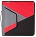 Mead 2 Inch Zipper Binder with Handle, Includes Interior and Exterior Pockets, Red (72765)
