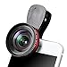 Phone Lens Kit Camera Accessory – Luxsure Universal HD 140° Super Wide Angle Lens + 15X Macro Lens, Mobile Phone Lens Clip-on, for iPhone 7/6/5/4, Android/Samsung & Most Smartphones (Black)