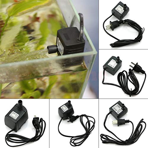 Forgun 5 Modes Submersible Water Fountain Pump Air Hydroponic for Fish Tank Aquarium