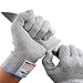 XSHIELD 17-CTG, Cut Resistant Gloves,High Cut Level 5, Food Grade,Safety Kitchen Cuts Gloves, VACUUM Packing, 2 Pairs, Free Ziplock Bag Included(Medium)