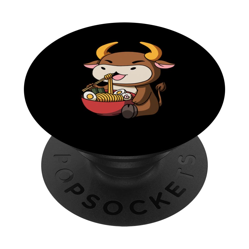 Year of the Ox Chinese New Year Japanese Ramen PopSockets Swappable PopGrip