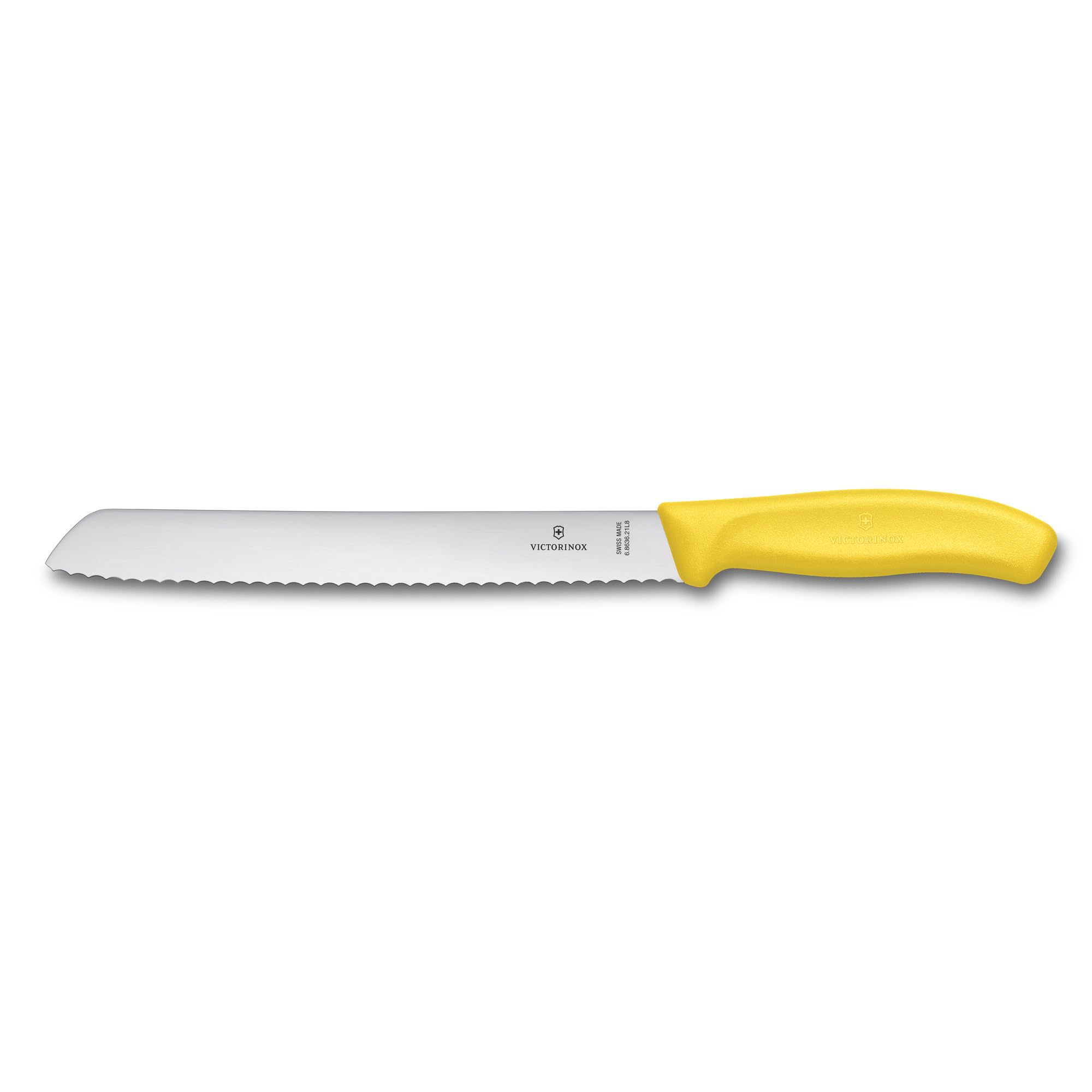 Victorinox Swiss Classic, Professional bread knife, Extra sharp blade, Serrated edge, 21 cm, Robust plastic handle, Stainless steel, Yellow — image 1