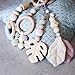 Let's Make 4pcs Baby Gym Toys Wood Baby Teether Pendant Rattles Baby Activity Gym Hanging Toy