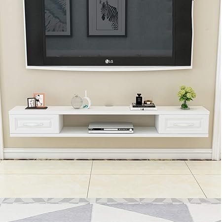 DGHJK Schwimmende TV-Schrank Wandbehang Konsole Möbel Media Player