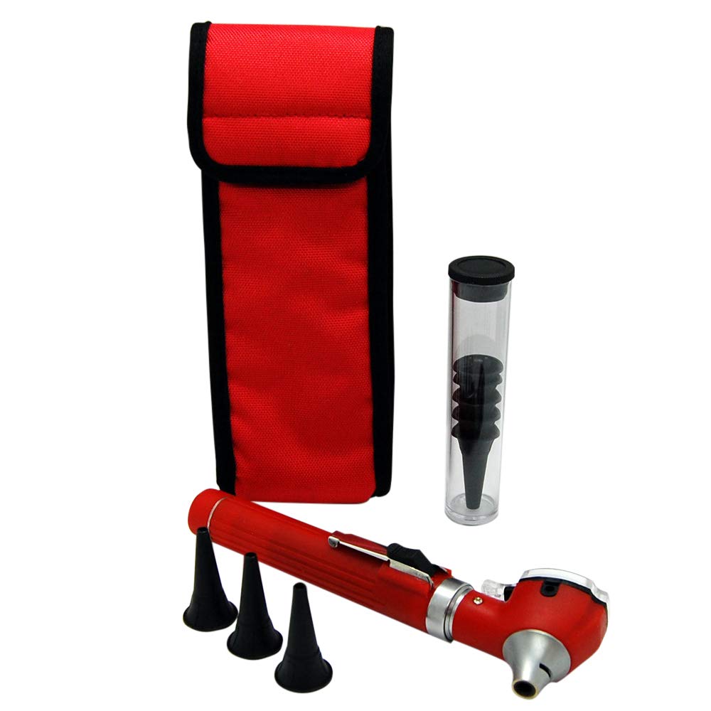 Valuemed ® Fibre Optic Pocket Otoscope Specula in 10's 20's 100's and 300 pce packs (Red Otoscope)