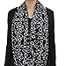 Seamaidmm Summer White Sun Glasses / Sunglass Print Infinity Circle Scarf Black