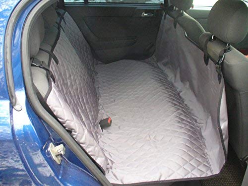 UsefulThingy Dog Car Seat Covers for SUV Cars - Back Seat Protector Rear Organizer - Small Medium or Large Pets Dogs - Waterproof Hammock 2 Colors(Grey)