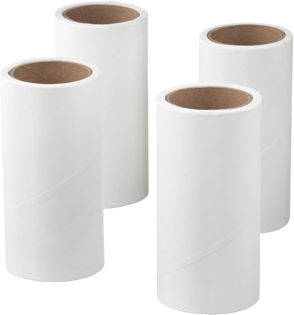 EMBO 4 Pieces Lint Roller Replacement Refill Rolls for IKEA Bastis