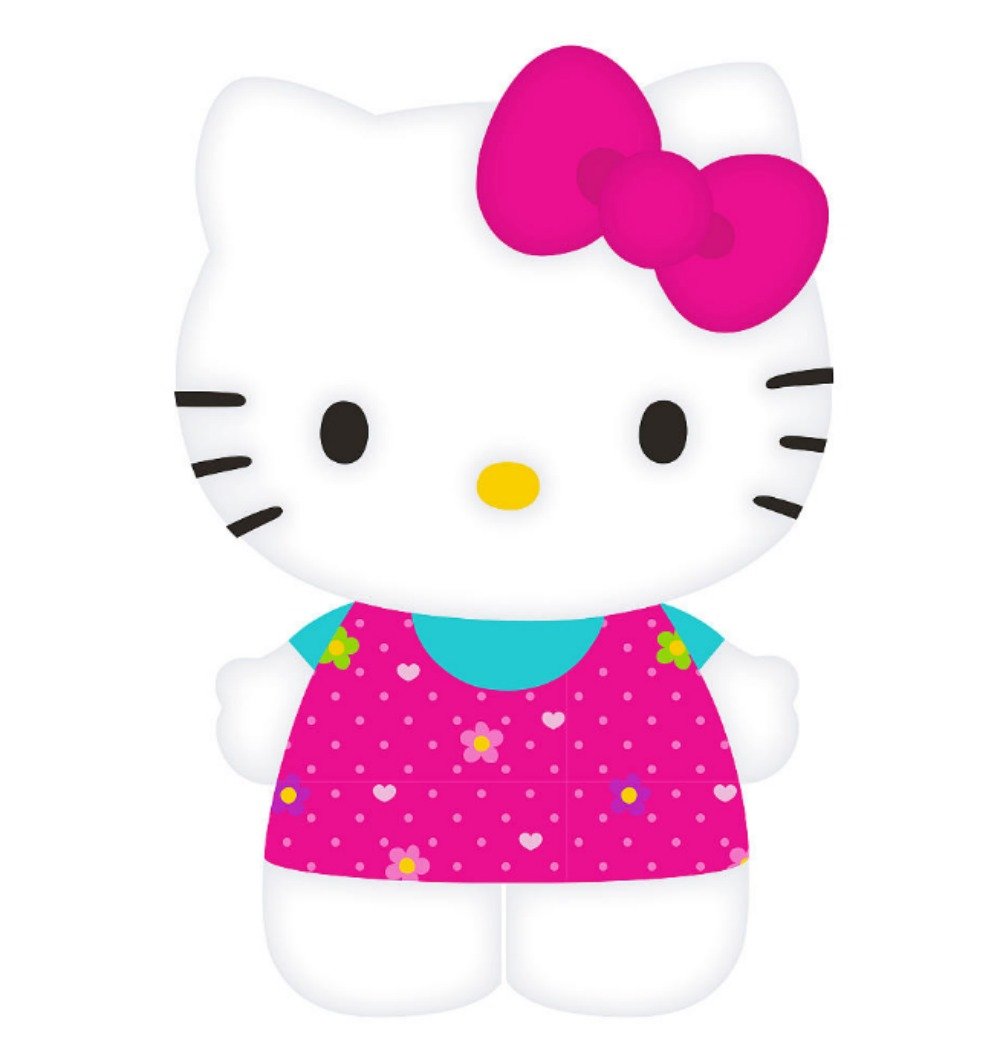 Amazon Com Hello Kitty Dress In Flowers Pillow Buddy Home Kitchen
