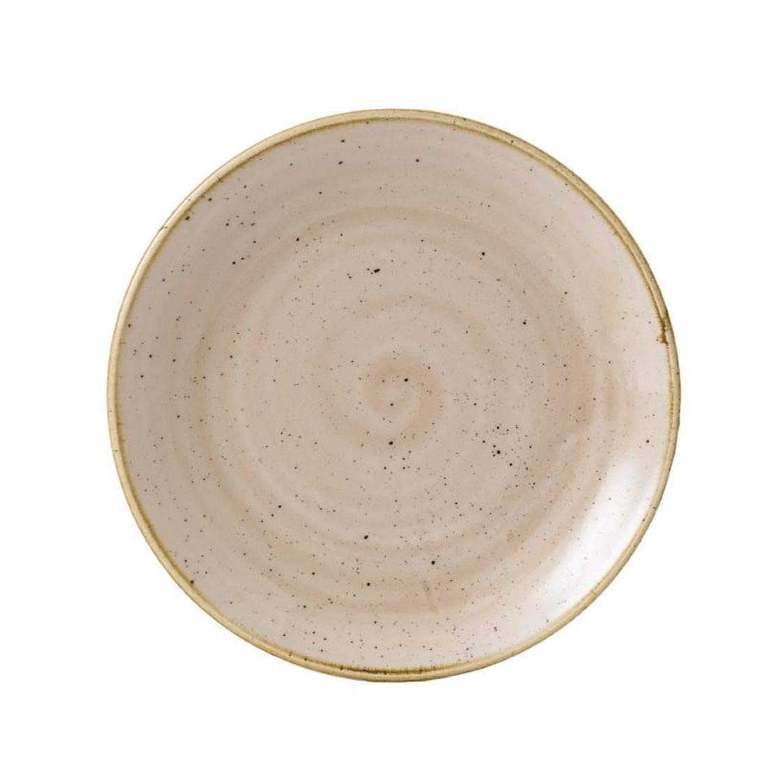 Churchill Stonecast Coupe Plate Nutmeg Cream 165mm