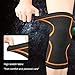 711TEK Compression Knee Sleeves - Best Knee Brace for Men & Women – Knee Support for Running and All Sports,Faster Injury Recovery (Orange, Large-2P)