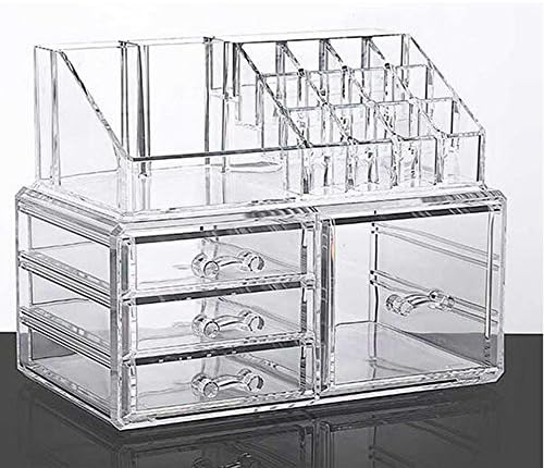 ROOYF Plastic Drawer Display Stand Transparent Acrylic Cosmetics Storage Box Lipstick Display Stand