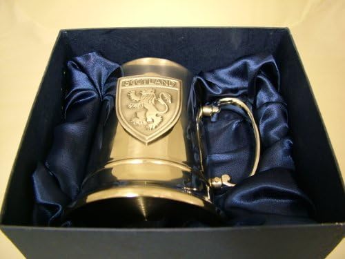 Knight Tankards-Pint Tankard In Presentation Box With Scotland Badge