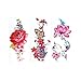 3D Temporary Tattoos for Women Flowers Large Lotus Rose Cherry Butterfly Waterproof Tattoo Sexy Fake Stickers Girls Lady Tattoo Body Art