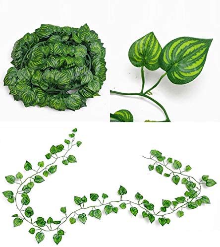 12個 2 ランキング総合1位 人工植物 フェイク吊り下げ つる植物 葉 ガーランド ウェディングパーティー 屋外 壁装飾 オフィス ガーデン 緑