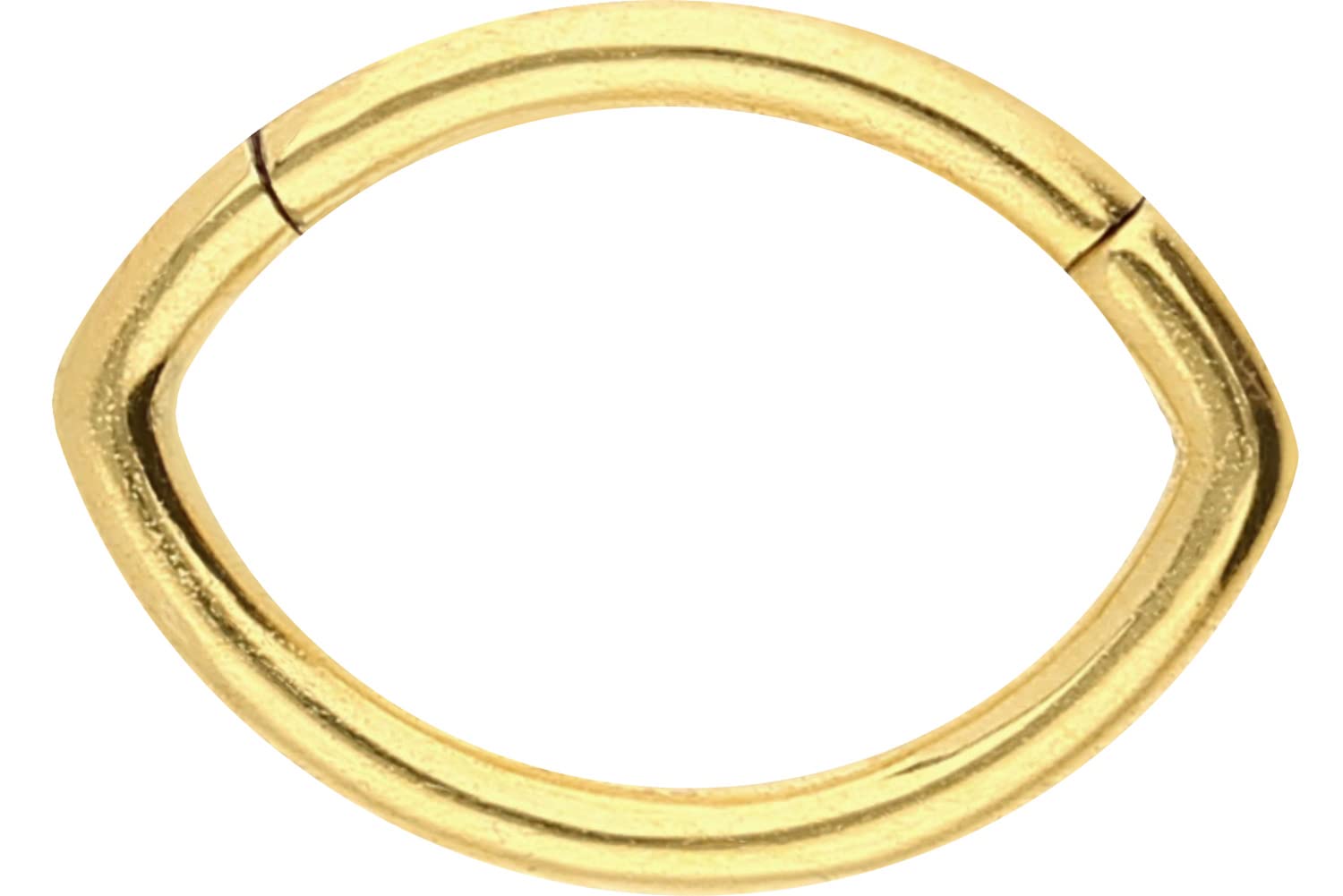 PIERCINGLINE Surgical Steel Clicker | Oval - Shaped | Piercing for Septum Tragus Helix - 4 colours