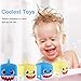 Tinabless Sharks Light Up Bath Toys, Flashing Color in Water & Spray Water Rubber Floating Set for Kids Babies and Toddlers Bathtub Bathroom Shower Games Swimming Pool Party (2 Packs)