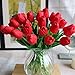 AHXHWKA 30 pcs Real-Touch Artificial Tulip Flowers Home Wedding Party Decor