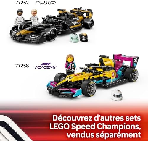 Speed Champions Voiture de Course Audi Revolut F1 Team R26 - Jouet - Maquette avec Minifigurine Collector de Pilote - Cadeau d'anniversaire pour Garçon 10 Ans & Ado Fan de Sport Automobile 77259