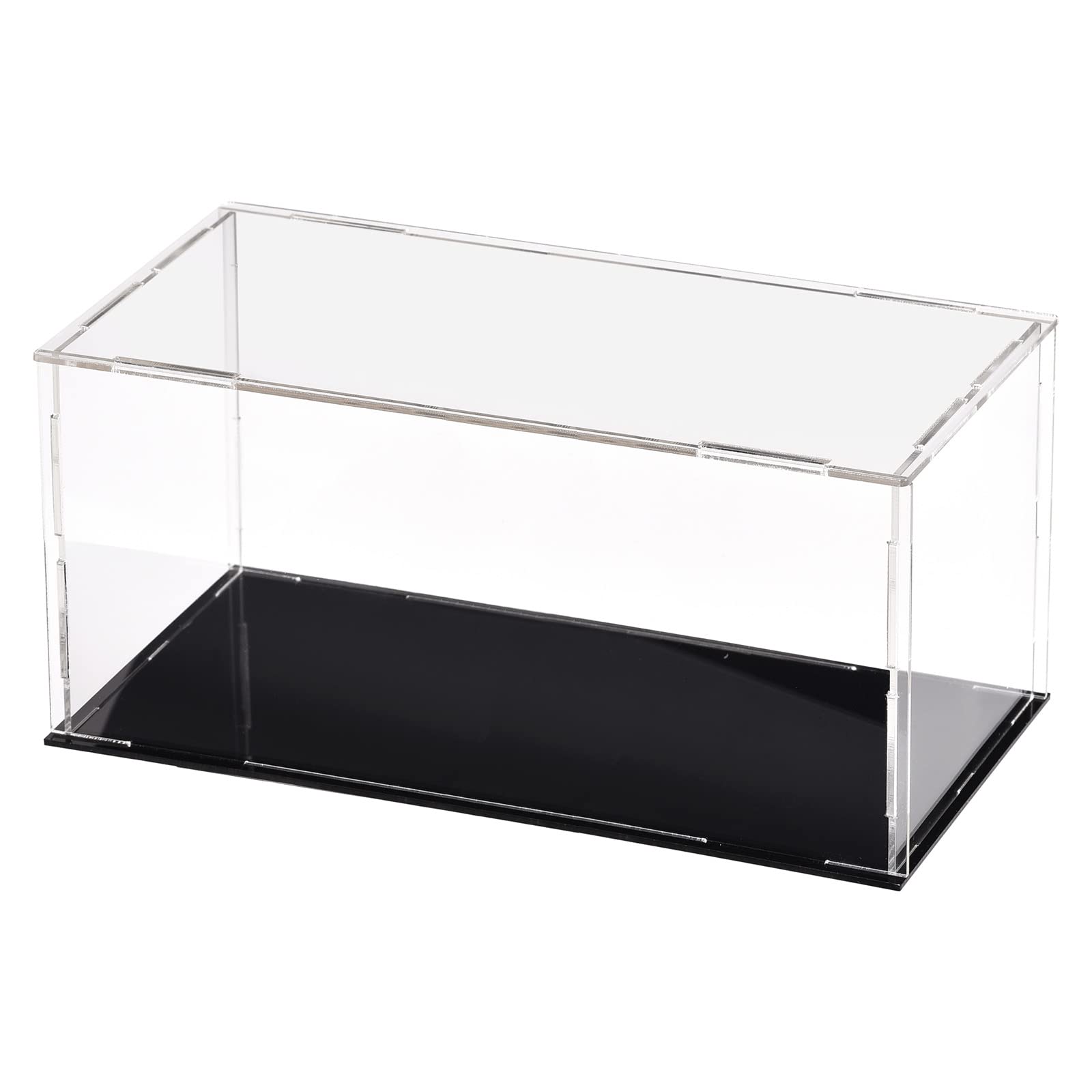 DMiotech 1 Pack Acrylic Display Case Box Transparent Dustproof Showcase, 7.9x3.9x3.9 Inch for Collectibles — image 1