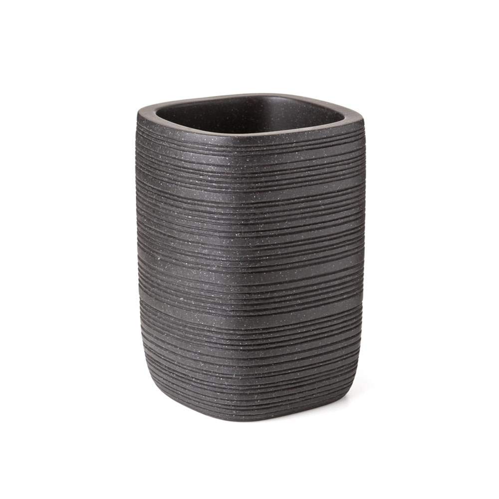 Tatay Bambu Tumbler, Polyresin, Grey, One Size